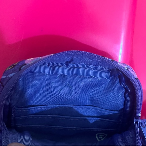 Vera Bradley Easy RFID Crossbody Bag Purse Wild Roses Wallet EUC - Picture 4 of 5